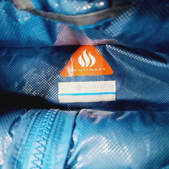 Columbia Men's Royal Blue Frost Fighter Thermal Coil Puffer Jacket Size L - Picture 6 of 8